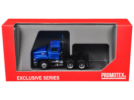 Mack 603 Short Day Cab Blue Metallic 1/87 (HO) Plastic Model Car by Promotex-Promotex-ModelCars.com