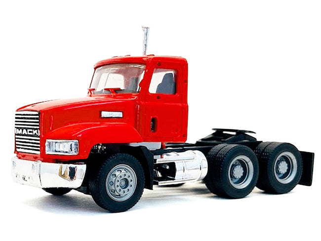 Mack 603 Short Day Cab Red 1/87 (HO) Plastic Model Car by Promotex-Promotex-ModelCars.com