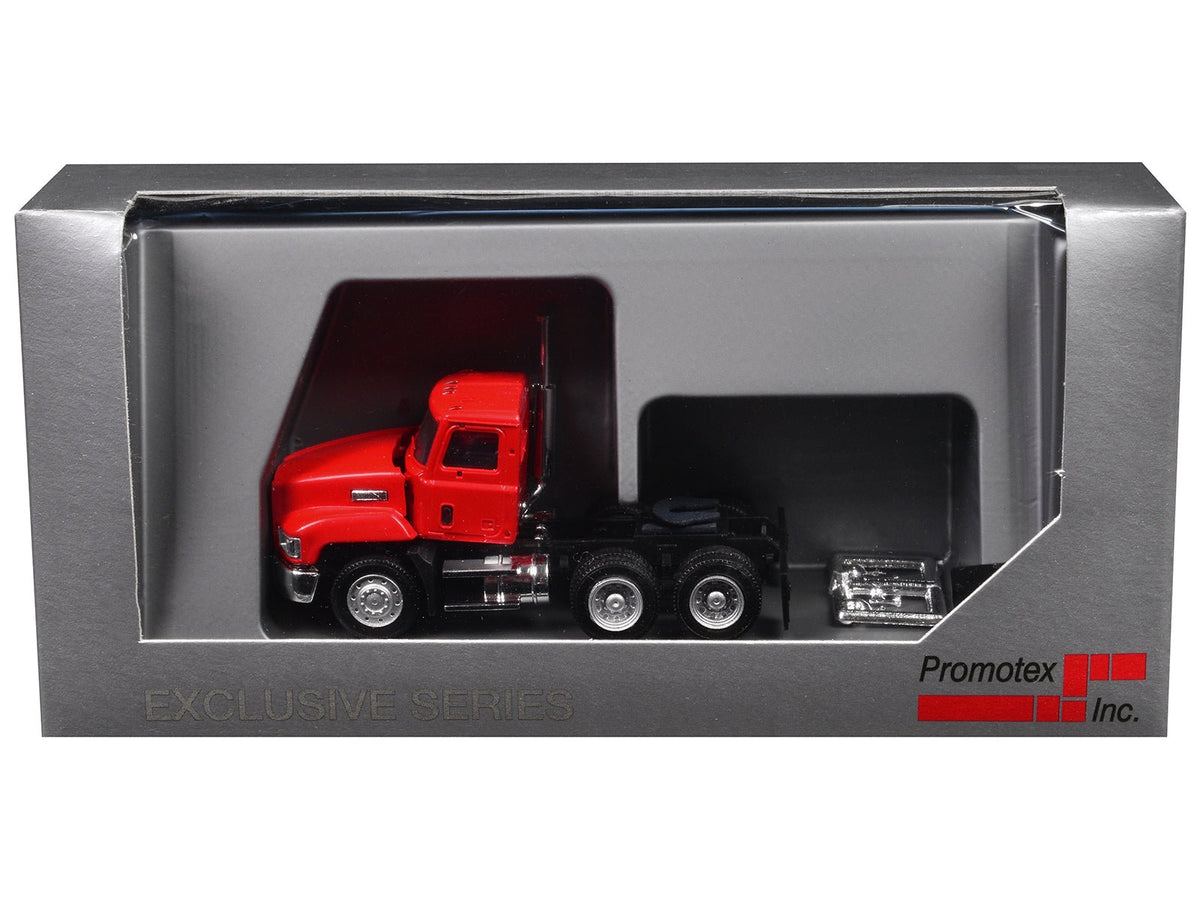 Mack 603 Short Day Cab Red 1/87 (HO) Plastic Model Car by Promotex-Promotex-ModelCars.com