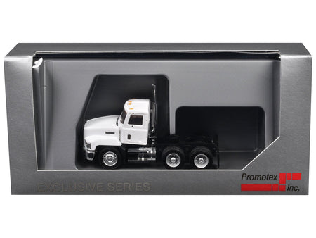 Mack 603 Short Day Cab White 1/87 (HO) Plastic Model Car by Promotex-Promotex-ModelCars.com