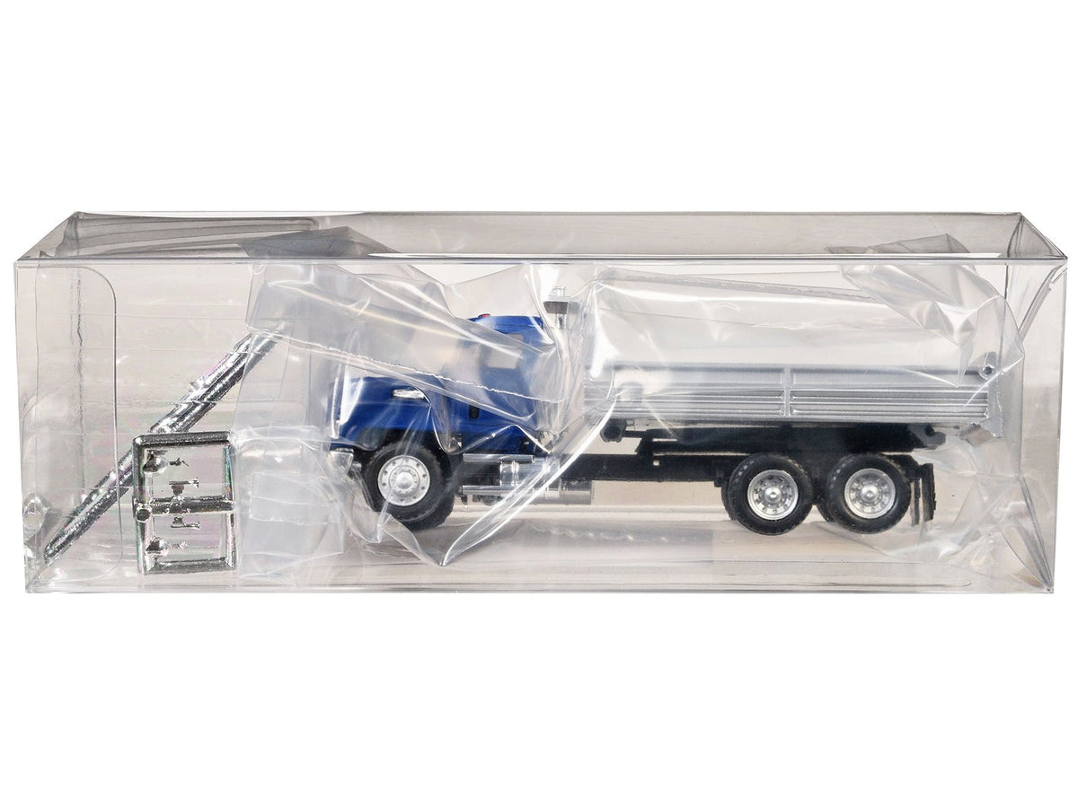 Mack Dump Truck Blue 1/87 (HO) Plastic Model Car by Promotex-Promotex-ModelCars.com
