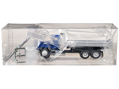 Mack Dump Truck Blue 1/87 (HO) Plastic Model Car by Promotex-Promotex-ModelCars.com