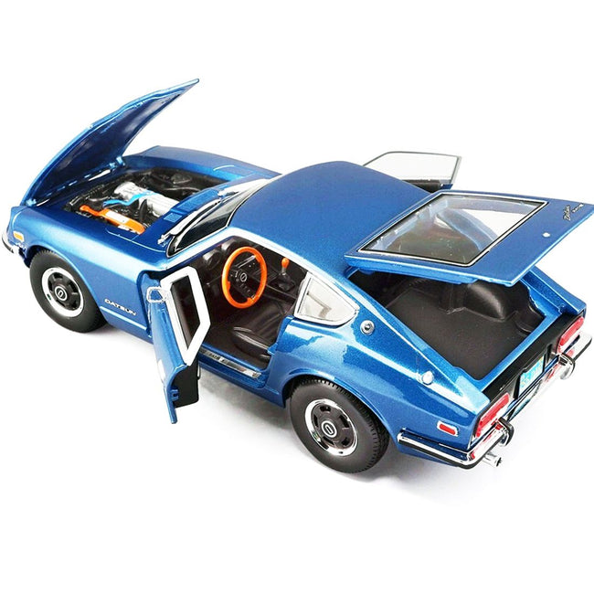 1971 Datsun 240z Blue Metallic 1/18 Diecast Model Car by Maisto