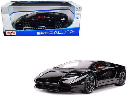 Black Lamborghini Countach LP 500-4 model car in box
