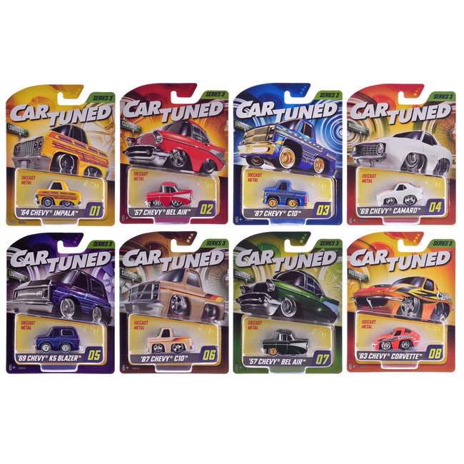 Mainline 2025 Series 3 Set of 8 Pieces Diecast Model Cars by CarTuned-Car Tuned-ModelCars.com