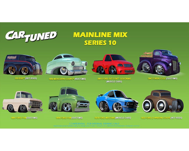 "Mainline" 2026 Series 10 Set of 8 Pieces Diecast Model Cars by CarTuned-Car Tuned-ModelCars.com