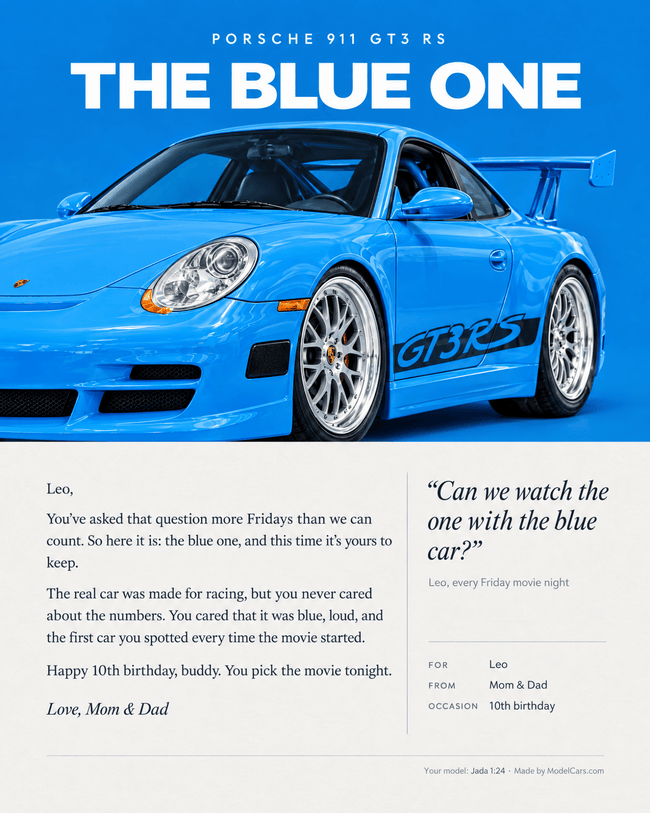 Make It Personal — Personalized Keepsake-ModelCars.com-ModelCars.com