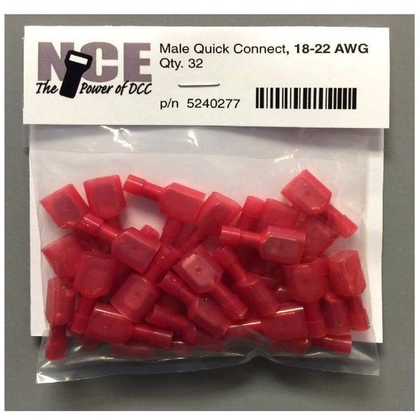 MALE QUICK CON RED 20PKG - NCE - ModelCars.com