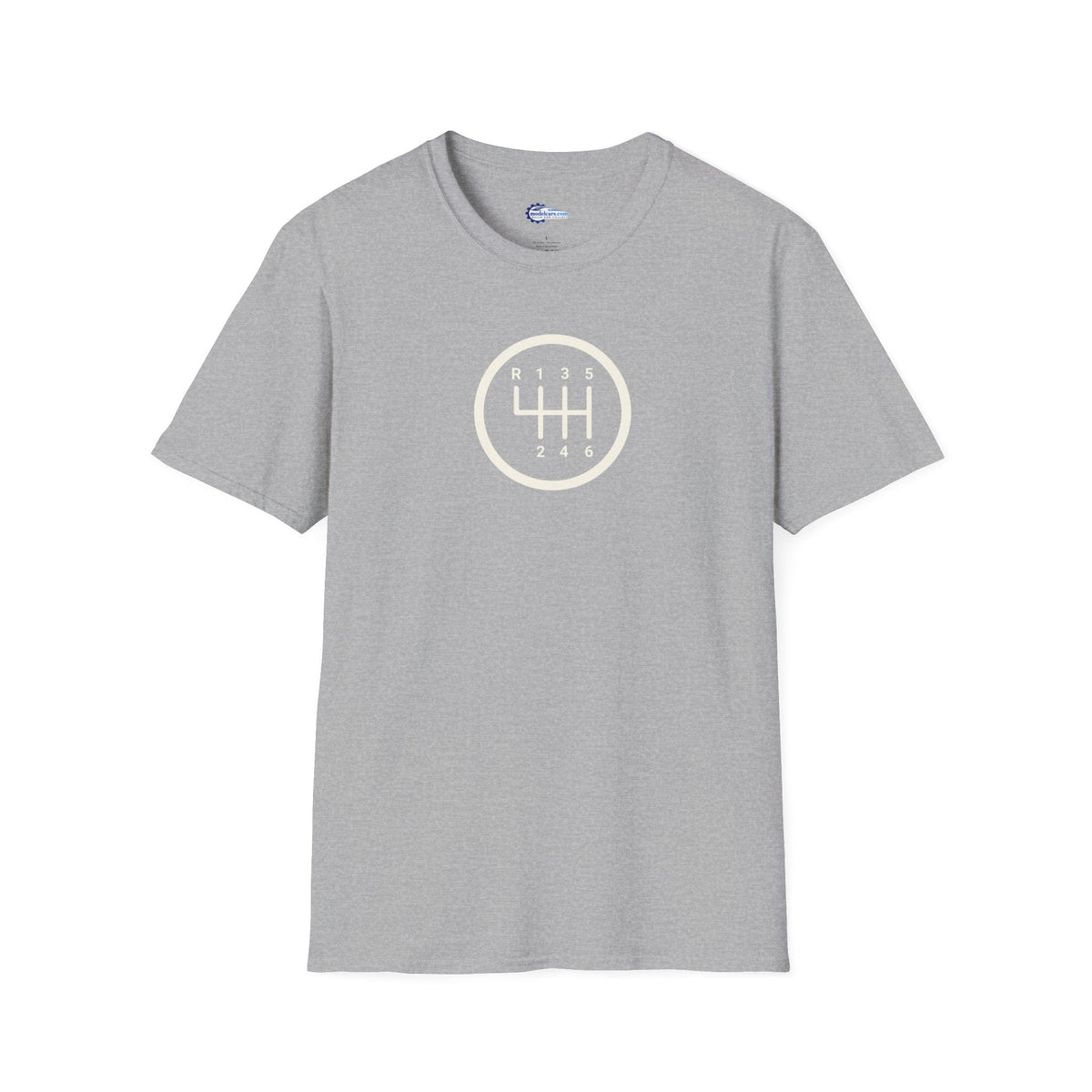 Manual 6-Speed Gear Box Vintage T-Shirt - Light Text Design + Graphic-Modelcars.com-ModelCars.com