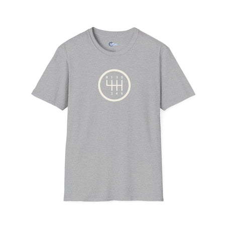 Manual 6-Speed Gear Box Vintage T-Shirt - Light Text Design + Graphic-Modelcars.com-ModelCars.com