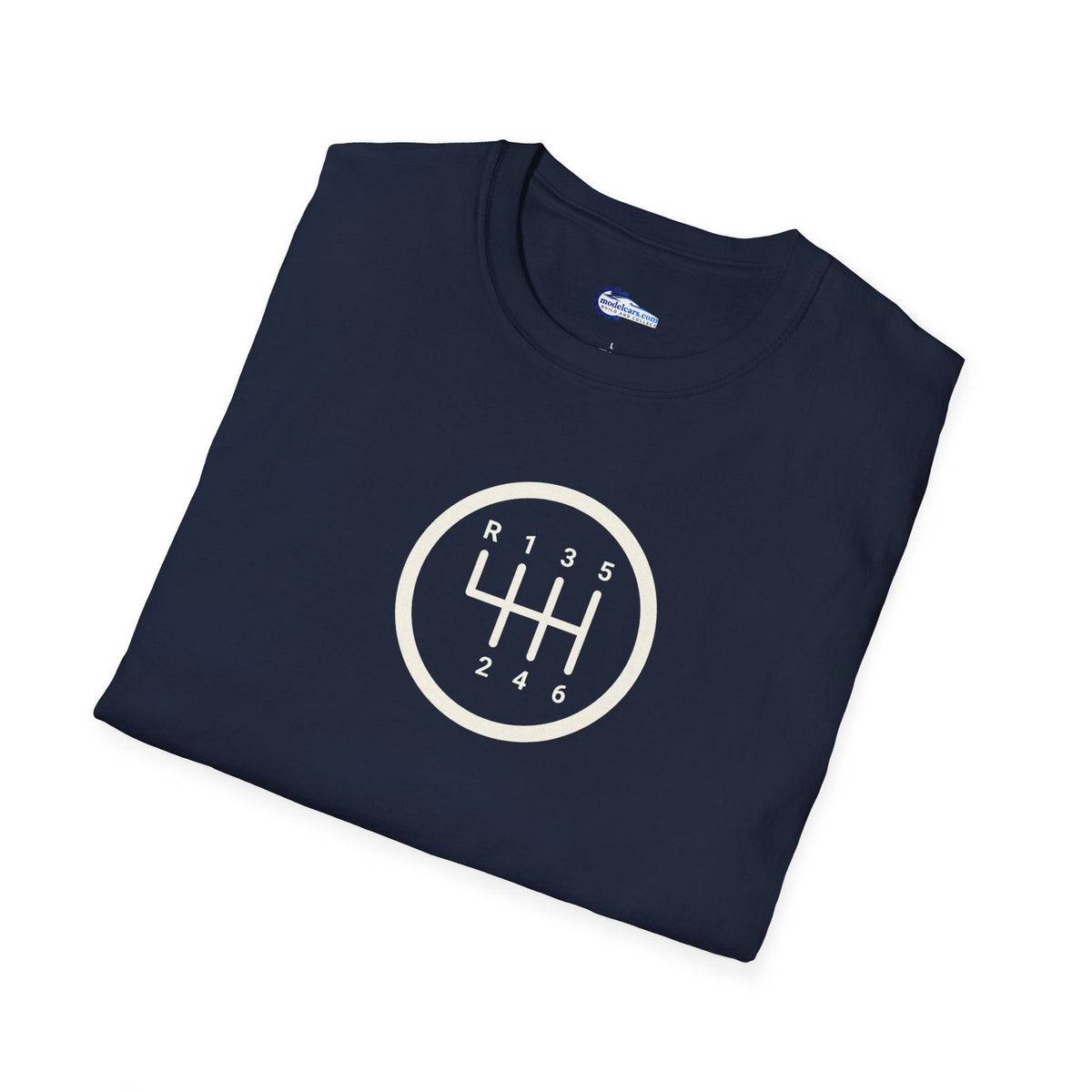 Manual 6-Speed Gear Box Vintage T-Shirt - Light Text Design + Graphic-Modelcars.com-ModelCars.com
