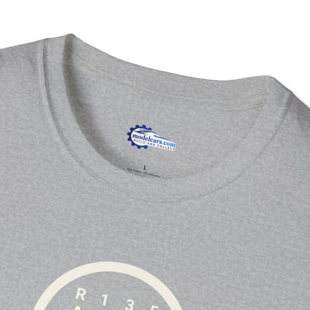 Manual 6-Speed Gear Box Vintage T-Shirt - Light Text Design + Graphic-Modelcars.com-ModelCars.com