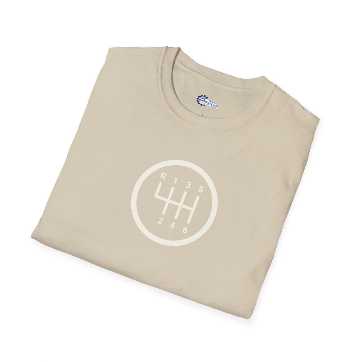 Manual 6-Speed Gear Box Vintage T-Shirt - Light Text Design + Graphic-Modelcars.com-ModelCars.com