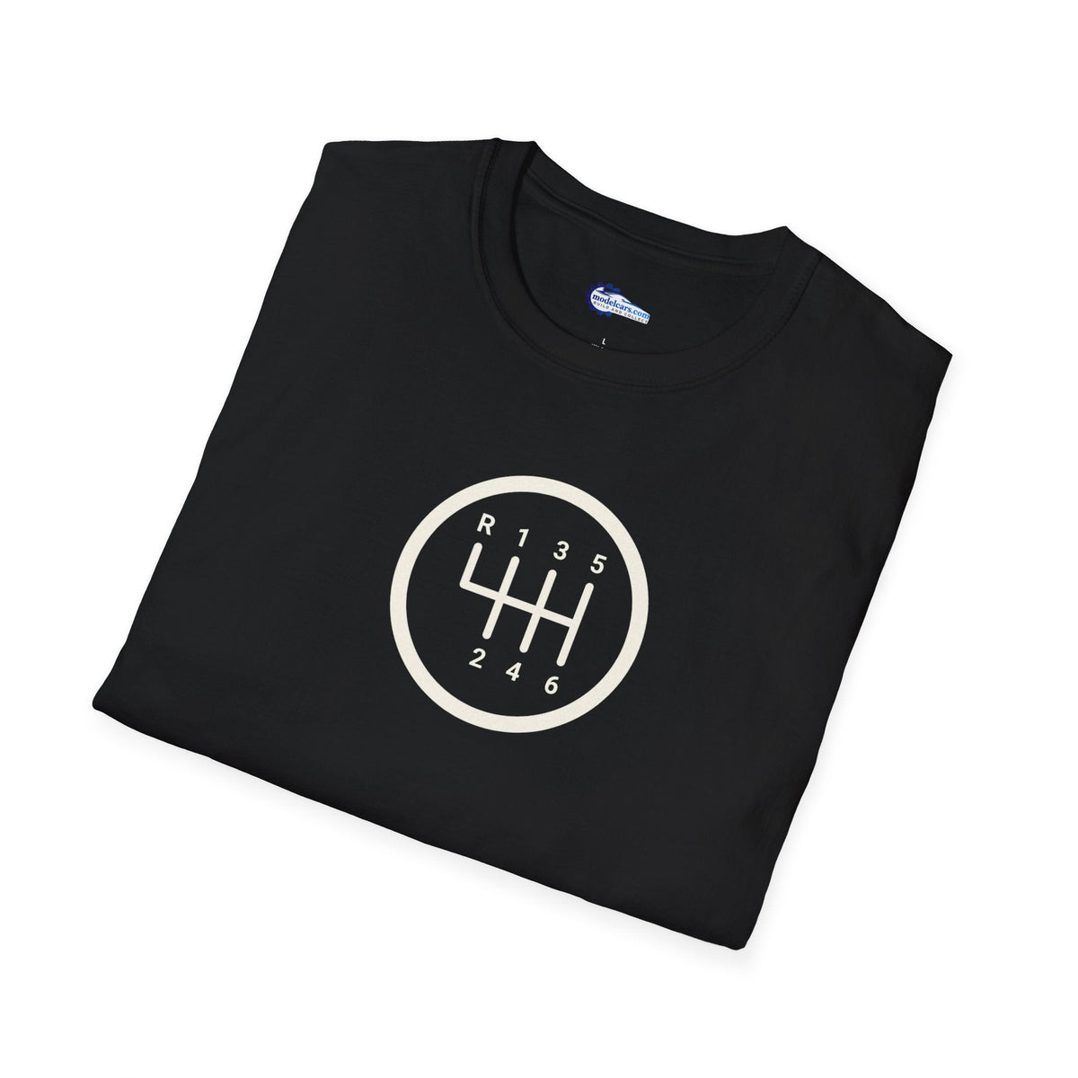 Manual 6-Speed Gear Box Vintage T-Shirt - Light Text Design + Graphic-Modelcars.com-ModelCars.com