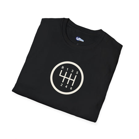 Manual 6-Speed Gear Box Vintage T-Shirt - Light Text Design + Graphic-Modelcars.com-ModelCars.com
