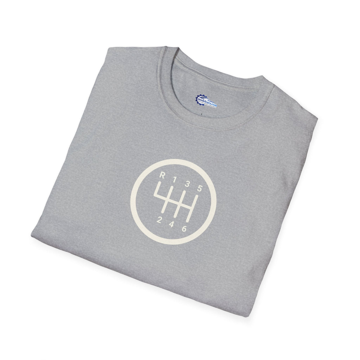 Manual 6-Speed Gear Box Vintage T-Shirt - Light Text Design + Graphic-Modelcars.com-ModelCars.com