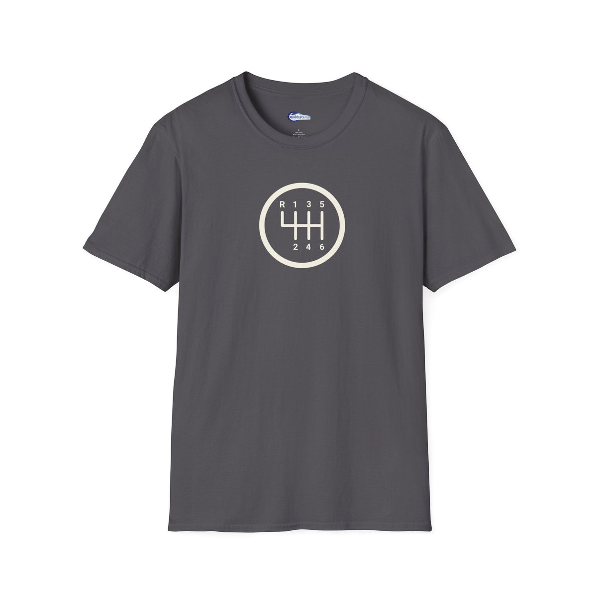 Manual 6-Speed Gear Box Vintage T-Shirt - Light Text Design + Graphic-Modelcars.com-ModelCars.com