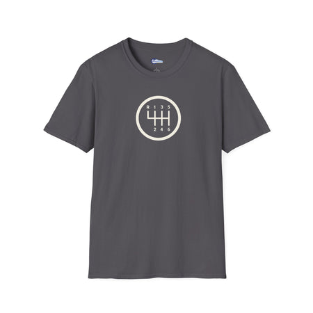 Manual 6-Speed Gear Box Vintage T-Shirt - Light Text Design + Graphic-Modelcars.com-ModelCars.com