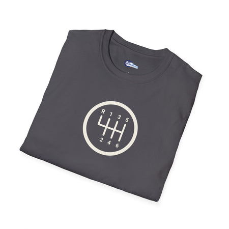 Manual 6-Speed Gear Box Vintage T-Shirt - Light Text Design + Graphic-Modelcars.com-ModelCars.com
