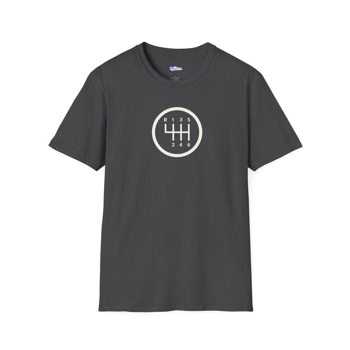 Manual 6-Speed Gear Box Vintage T-Shirt - Light Text Design + Graphic-Modelcars.com-ModelCars.com