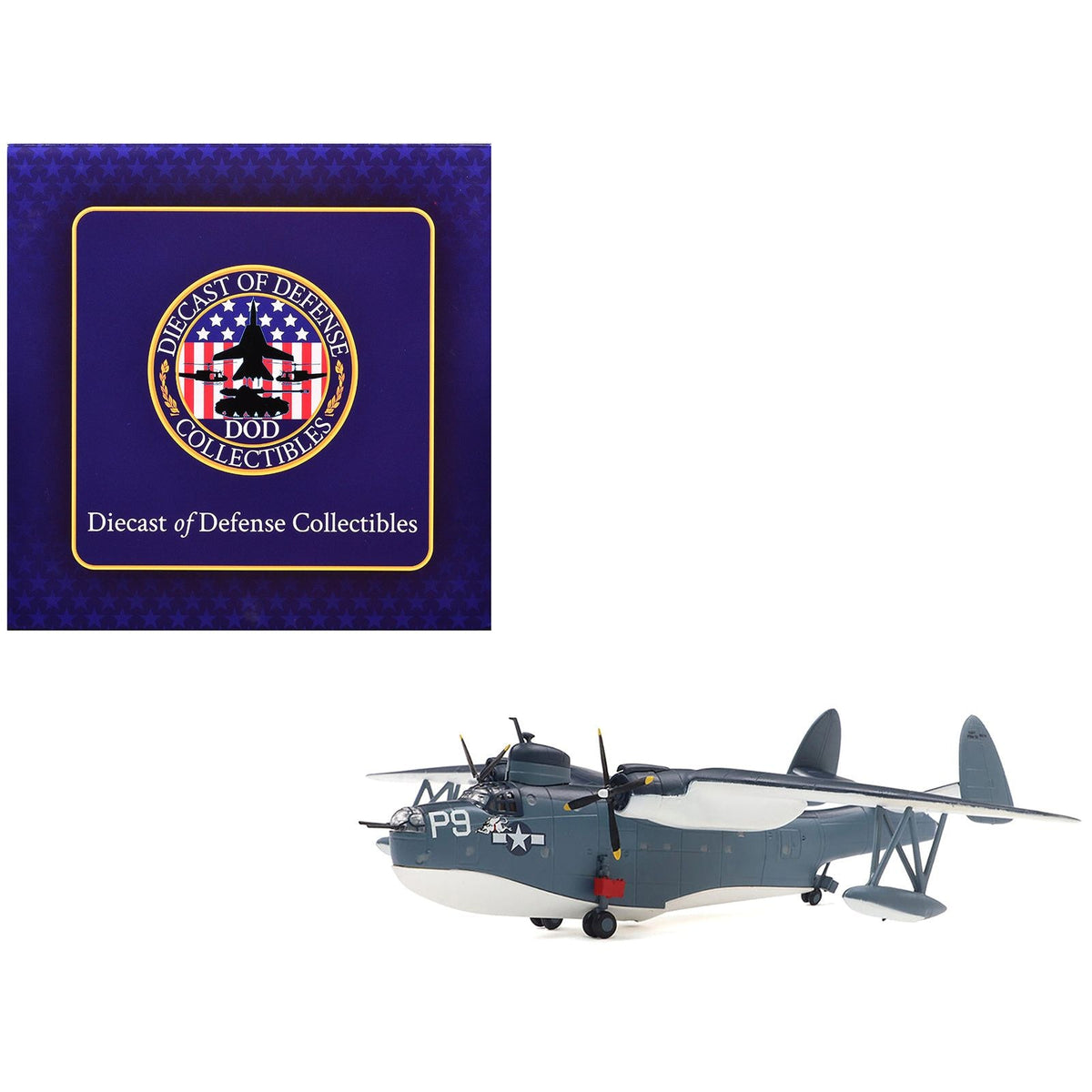Martin PBM-3D Mariner Aircraft "United States Navy" 1/144 Diecast Model by Diecast of Defense-Diecast of Defence Collectibles-ModelCars.com