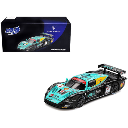 Maserati MC12 Competizione #1 Michael Bartels - Andrea Bertolini - Eric van de Poele - Stephane Sarrazin "Vitaphone Racing Team" Winner "24 Hours of Spa" (2008) 1/64 Diecast Model Car by BBR-BBR-ModelCars.com