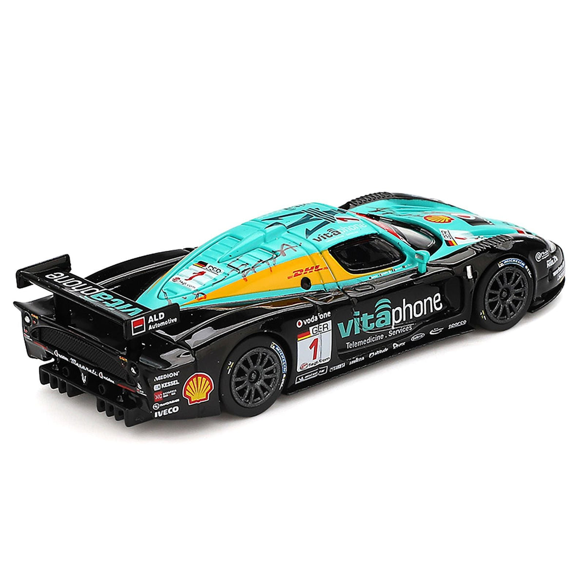Maserati MC12 Competizione #1 Michael Bartels - Andrea Bertolini - Eric van de Poele - Stephane Sarrazin "Vitaphone Racing Team" Winner "24 Hours of Spa" (2008) 1/64 Diecast Model Car by BBR-BBR-ModelCars.com