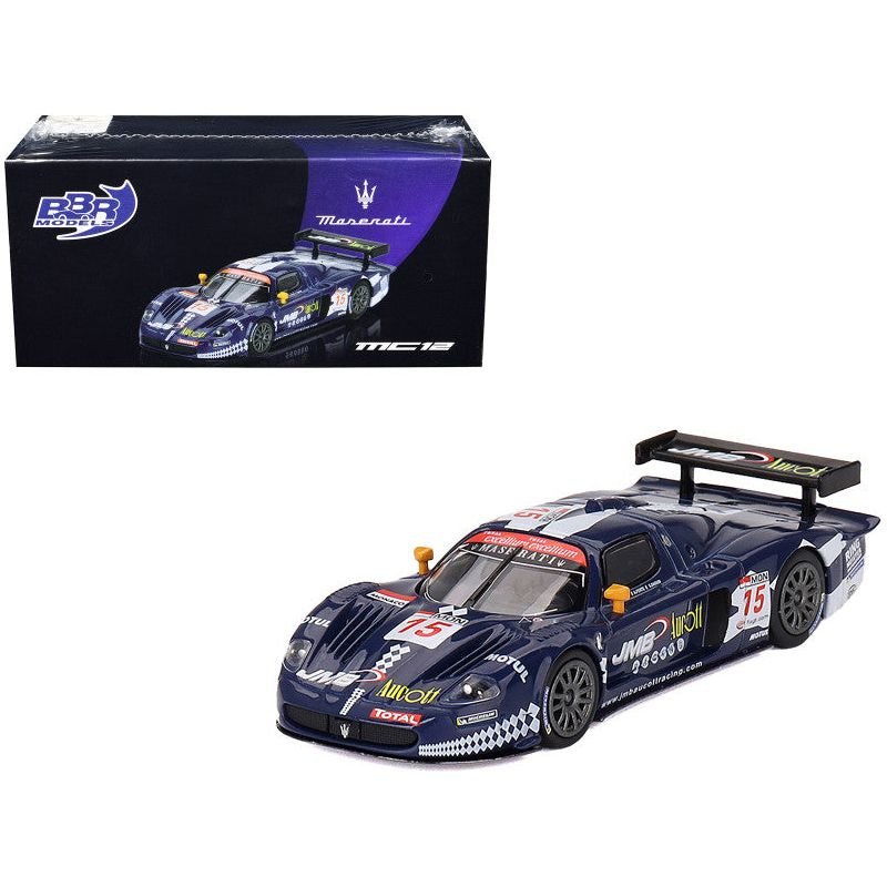 Maserati MC12 Competizione 15 Ben Aucott - Alain Ferte - Stephane Daoudi "JMB Racing" "24 Hours of Spa" (2008) 1/64 Diecast Model Car by BBR - BBR - ModelCars.com