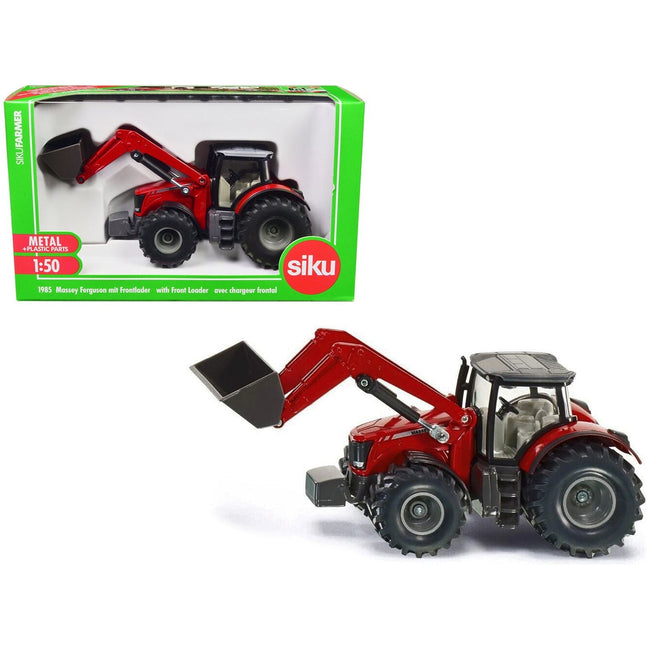 Massey Ferguson 8690 Tractor with Front Loader Red 1/50 Diecast Model by Siku-SIKU-ModelCars.com
