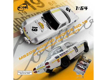 Mazda 110 S Cosmo Sports RHD (Right Hand Drive) #19 "Marathon de la Route" (1968) 1/64 Diecast Model Car by Model Model-Model Model-ModelCars.com