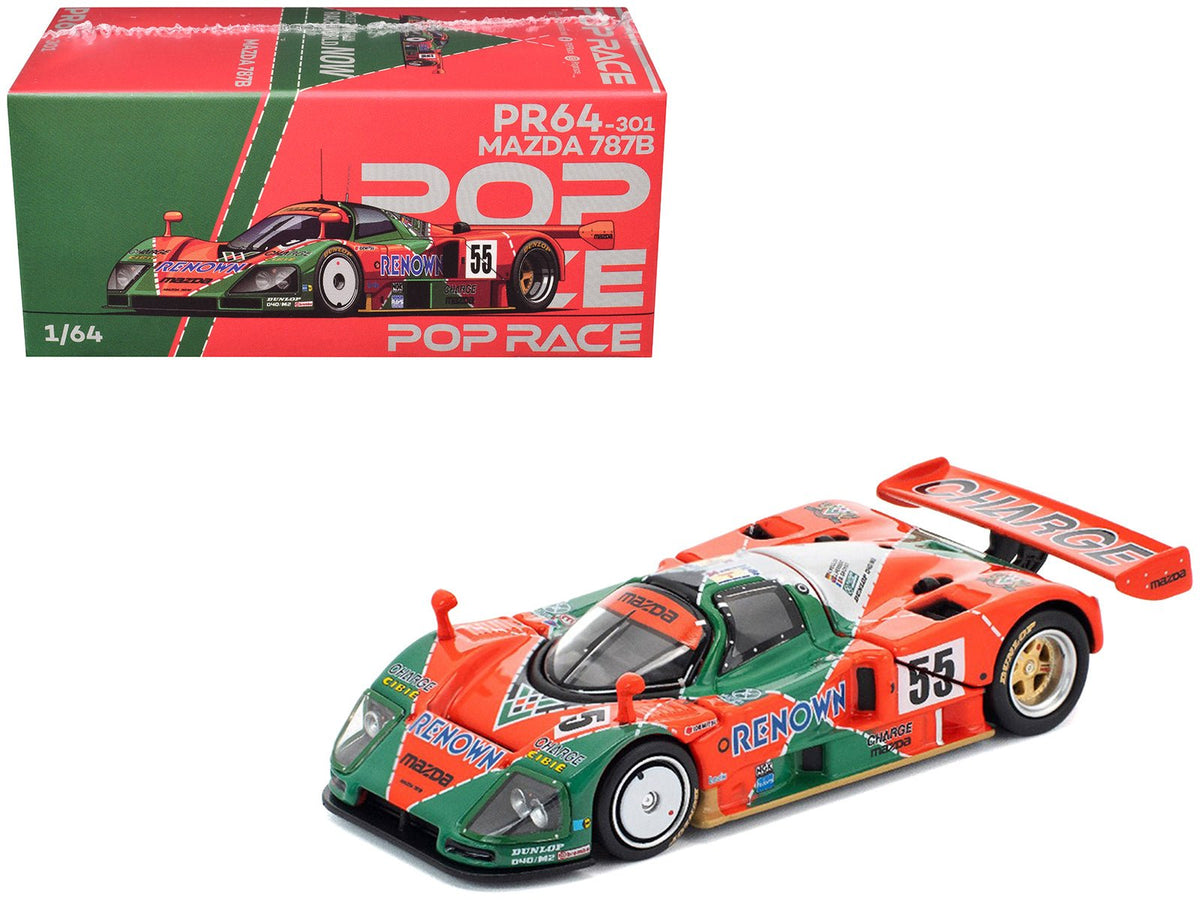 Mazda 787B #55 Johnny Herbert - Volker Weidler - Bertrand Gachot "Mazdaspeed" Winner "24 Hours of Le Mans" (1991) 1/64 Diecast Model Car by Pop Race-Pop Race-ModelCars.com