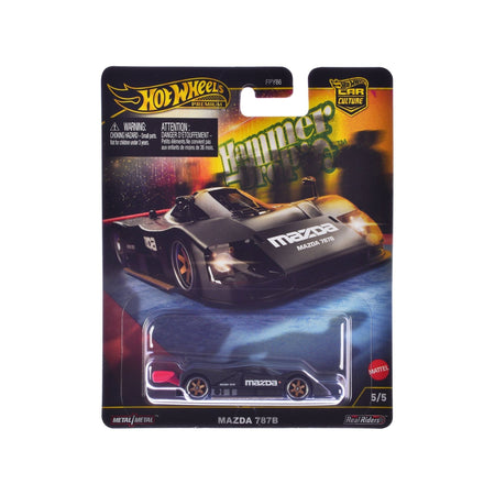 Mazda 787B Prototype Race Car Black "Hammer Drop" Series Diecast Model Car by Hot Wheels-Hotwheels-ModelCars.com