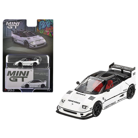 Mazda AZ-1 Liberty Walk LB40 RHD (Right Hand Drive) White with Black Top "2024 Tokyo Auto Salon" Limited Edition 1/64 Diecast Model Car by Mini GT-Mini GT-ModelCars.com