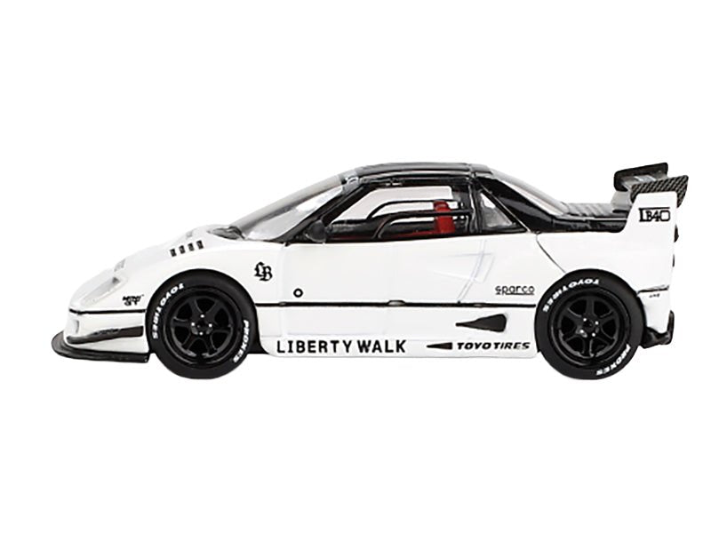 Mazda AZ-1 Liberty Walk LB40 RHD (Right Hand Drive) White with Black Top "2024 Tokyo Auto Salon" Limited Edition 1/64 Diecast Model Car by Mini GT-Mini GT-ModelCars.com