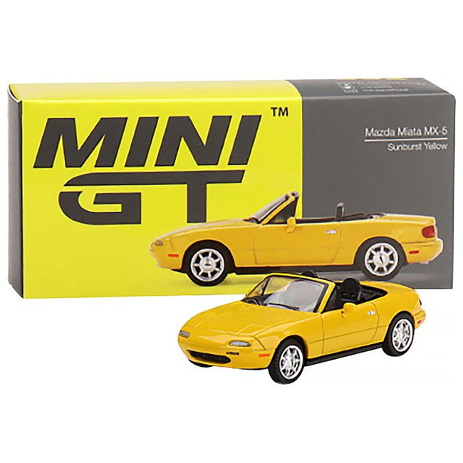 Mazda Miata MX - 5 (NA) Convertible Sunburst Yellow Limited Edition to 2400 pieces Worldwide 1/64 Diecast Model Car by True Scale Miniatures - True Scale Miniatures - ModelCars.com