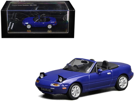 Mazda MX-5 Miata Convertible Laguna Blue 1/64 Diecast Model Car by MotorHelix-Motorhelix-ModelCars.com