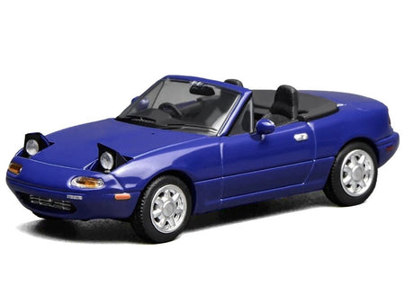 Mazda MX-5 Miata Convertible Laguna Blue 1/64 Diecast Model Car by MotorHelix-Motorhelix-ModelCars.com