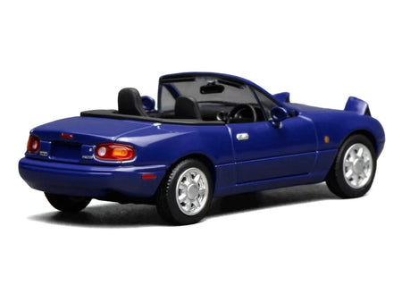 Mazda MX-5 Miata Convertible Laguna Blue 1/64 Diecast Model Car by MotorHelix-Motorhelix-ModelCars.com
