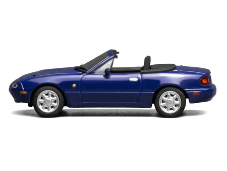Mazda MX-5 Miata Convertible Laguna Blue 1/64 Diecast Model Car by MotorHelix-Motorhelix-ModelCars.com