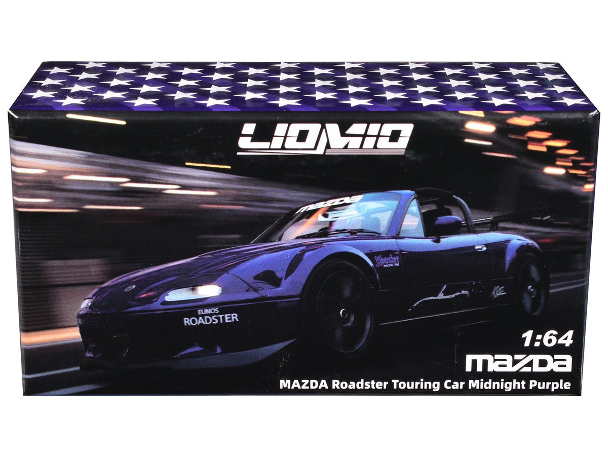 Mazda Roadster Touring Car RHD (Right Hand Drive) Midnight Purple Metallic "Hobby Expo China 2026 Event Edition" 1/64 Diecast Model Car by Liomio-Liomio-ModelCars.com