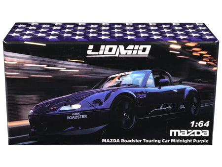 Mazda Roadster Touring Car RHD (Right Hand Drive) Midnight Purple Metallic "Hobby Expo China 2026 Event Edition" 1/64 Diecast Model Car by Liomio-Liomio-ModelCars.com