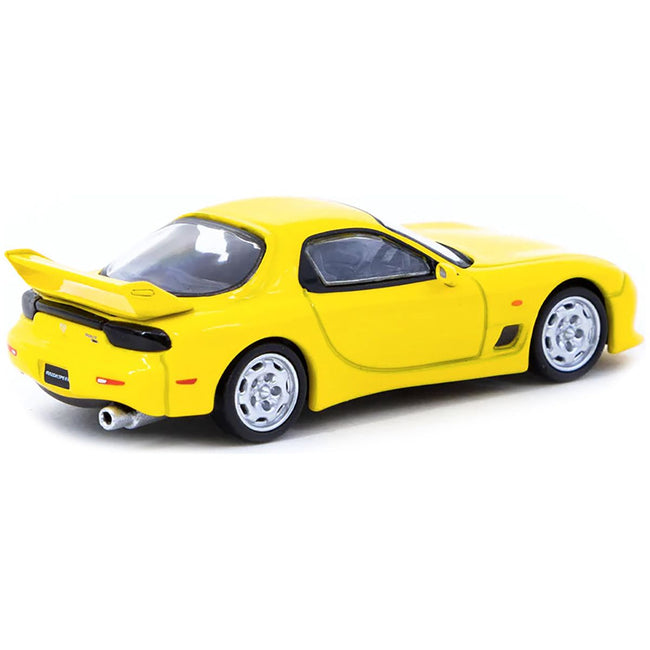 Mazda RX - 7 (FD3S) Mazdaspeed A - Spec RHD (Right Hand Drive) Competition Yellow Mica "Global64" Series 1/64 Diecast Model Car by Tarmac Works - Tarmac Works - ModelCars.com