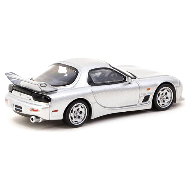 Mazda RX - 7 (FD3S) Mazdaspeed A - Spec RHD (Right Hand Drive) Silver Stone Metallic "Global64" Series 1/64 Diecast Model Car by Tarmac Works - Tarmac Works - ModelCars.com