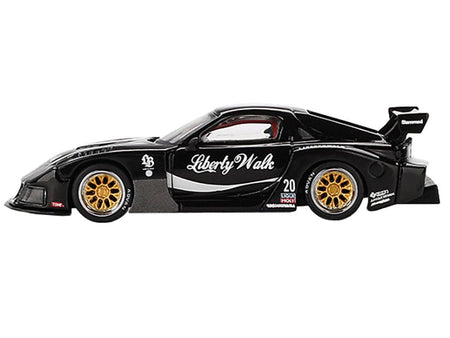 Mazda RX-7 LB-Super Silhouette #20 "Liberty Walk" Black Limited Edition 1/64 Diecast Model Car by Mini GT-Mini GT-ModelCars.com