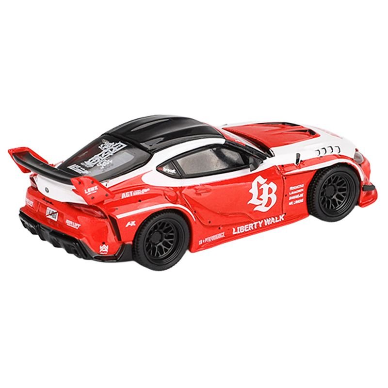 Mazda RX-7 LB-Super Silhouette "FD-NILES" Black with Gold Graphics Limited Edition 1/64 Diecast Model Car by Mini GT-Mini GT-ModelCars.com