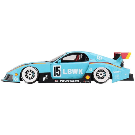 Mazda RX - 7 LB - Super Silhouette RHD (Right Hand Drive) 15 James Pearman "Liberty Walk Europe" 1/18 Model Car by Top Speed - Top Speed - ModelCars.com