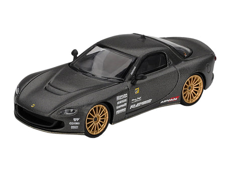 Mazda RX-7 RE-Amemiya "Matsukiyo KOKU 3 Rotor NA-7" Carbon Fiber "Tokyo Auto Salon 2025 Best Tuned Car Award" Limited Edition 1/64 Diecast Model Car by Mini GT-Mini GT-ModelCars.com
