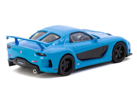 Mazda RX-7 "VeilSide Fortune7" RHD (Right Hand Drive) Blue "Global64" Series 1/64 Diecast Model Car by Tarmac Works-Tarmac Works-ModelCars.com