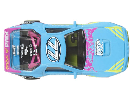 Mazda RX7 FC PANDEM Blue with Graphics "Silhouettes" Series Diecast Model Car by Hot Wheels-Hotwheels-ModelCars.com