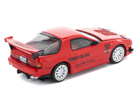 Mazda RX7 (FC3S) RE Amemiya RHD (Right Hand Drive) Red Metallic 1/64 Diecast Model Car by Pop Race-Pop Race-ModelCars.com